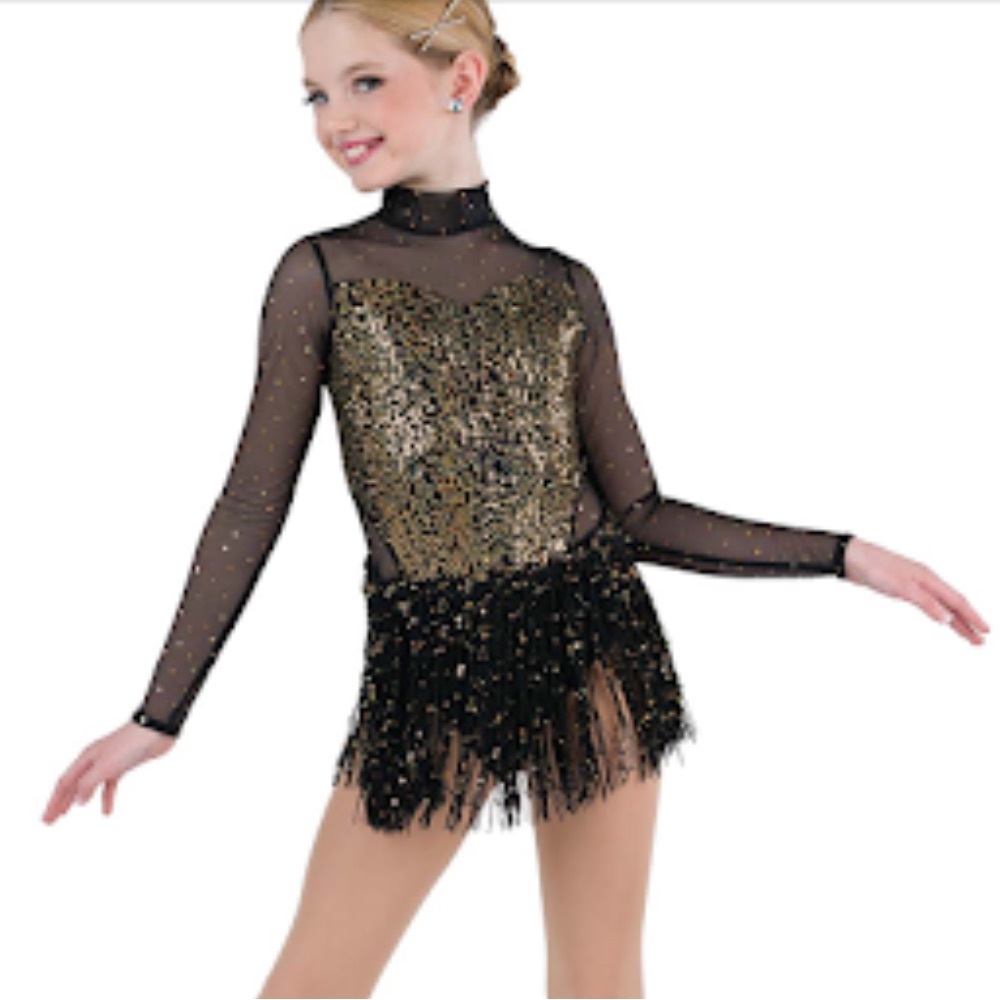 Black and Gold Dance Costume